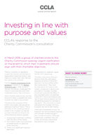 Investing in line with purpose and value 2020