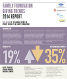 Family Foundation giving trends 2014 report cover