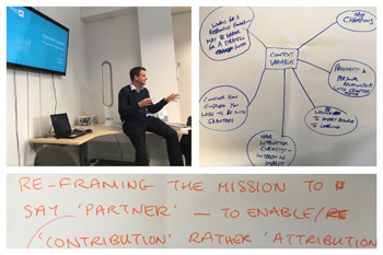 Achieving impact in pursuit of mission. Duncan Shrubsole presenting.